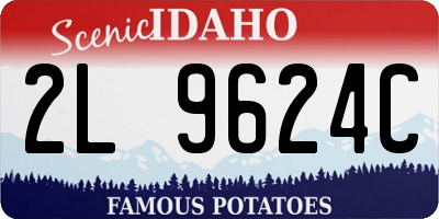 ID license plate 2L9624C