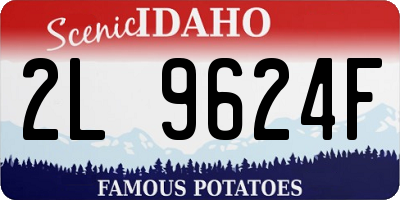 ID license plate 2L9624F