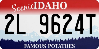 ID license plate 2L9624T