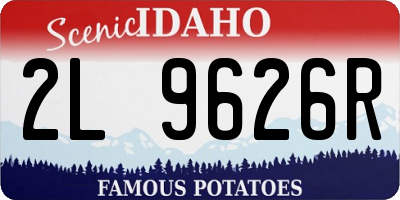 ID license plate 2L9626R