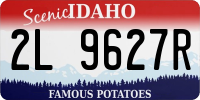 ID license plate 2L9627R