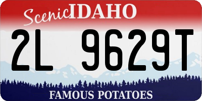 ID license plate 2L9629T