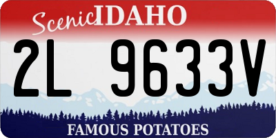 ID license plate 2L9633V