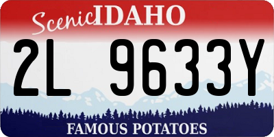 ID license plate 2L9633Y