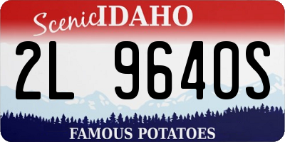 ID license plate 2L9640S