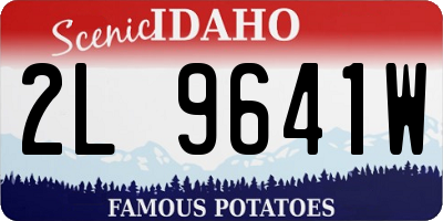 ID license plate 2L9641W