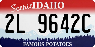 ID license plate 2L9642C