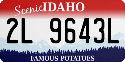 ID license plate 2L9643L