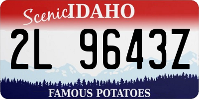 ID license plate 2L9643Z