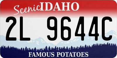 ID license plate 2L9644C