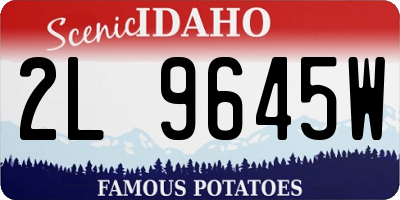 ID license plate 2L9645W