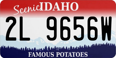 ID license plate 2L9656W