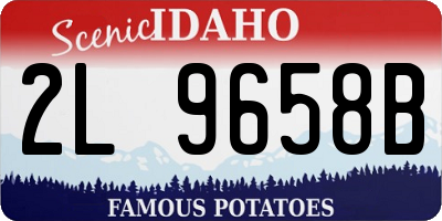 ID license plate 2L9658B