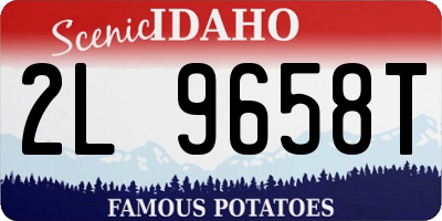 ID license plate 2L9658T