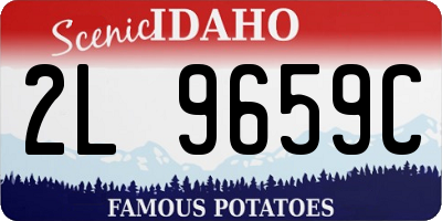 ID license plate 2L9659C
