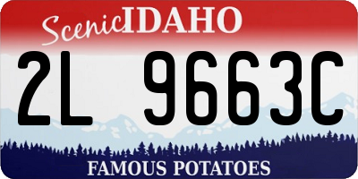 ID license plate 2L9663C