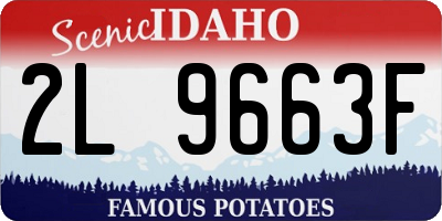 ID license plate 2L9663F