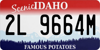 ID license plate 2L9664M