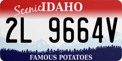 ID license plate 2L9664V
