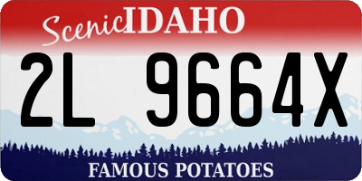ID license plate 2L9664X