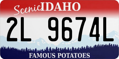 ID license plate 2L9674L
