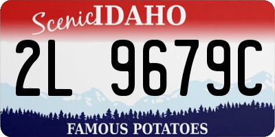 ID license plate 2L9679C