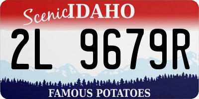 ID license plate 2L9679R