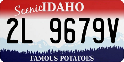 ID license plate 2L9679V
