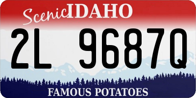 ID license plate 2L9687Q