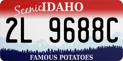 ID license plate 2L9688C