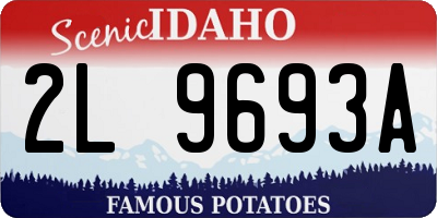 ID license plate 2L9693A