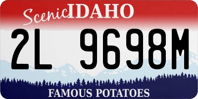 ID license plate 2L9698M