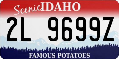 ID license plate 2L9699Z
