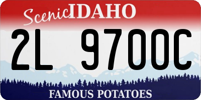 ID license plate 2L9700C
