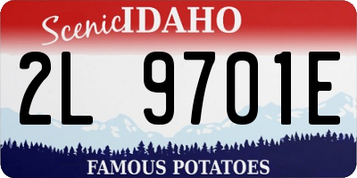 ID license plate 2L9701E
