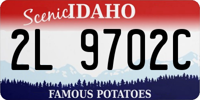 ID license plate 2L9702C