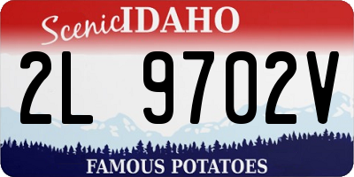 ID license plate 2L9702V