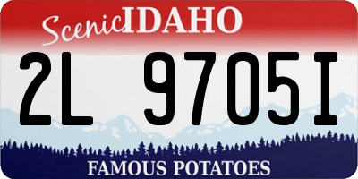 ID license plate 2L9705I