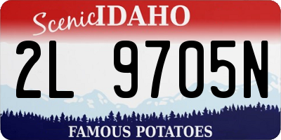 ID license plate 2L9705N