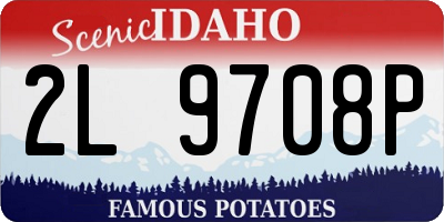 ID license plate 2L9708P