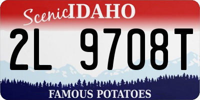 ID license plate 2L9708T