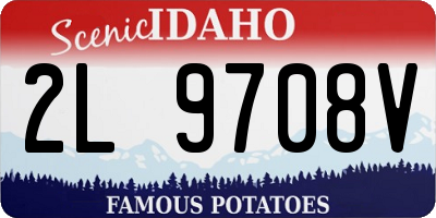 ID license plate 2L9708V