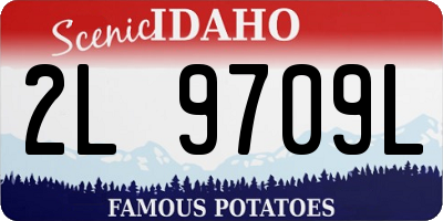 ID license plate 2L9709L