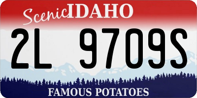 ID license plate 2L9709S