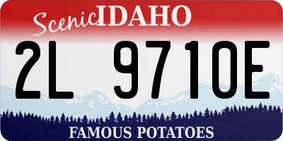 ID license plate 2L9710E