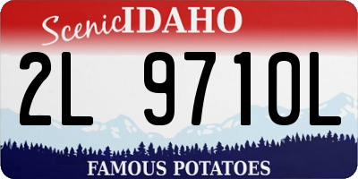 ID license plate 2L9710L