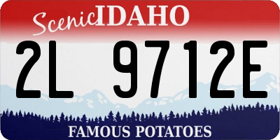 ID license plate 2L9712E