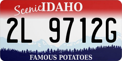 ID license plate 2L9712G