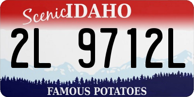 ID license plate 2L9712L