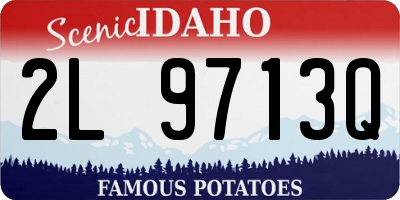 ID license plate 2L9713Q